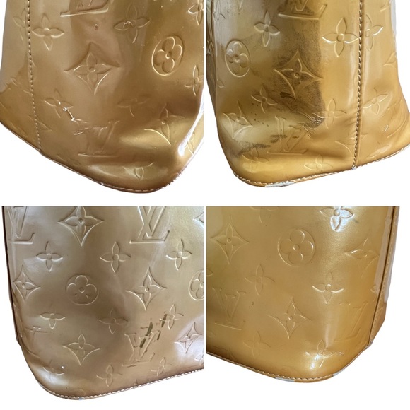 Louis Vuitton • 2pc Set Authentic Yellow Vernis Houston Bag and Trifold Wallet - Picture 16 of 16